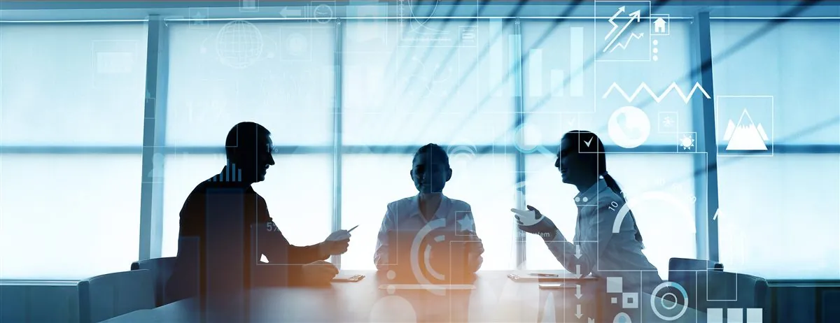 Professional meeting in the AV-ready conference room at Hibiscus Executive Suites.