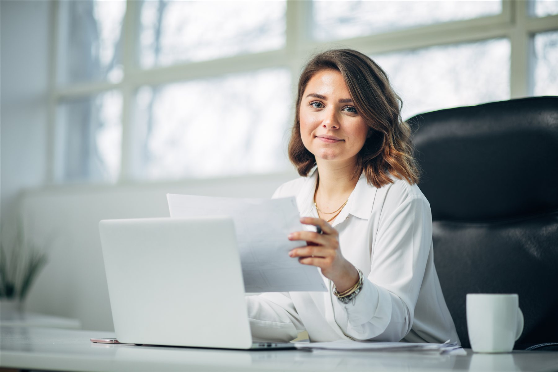 Professional working in an executive suite at Hibiscus.