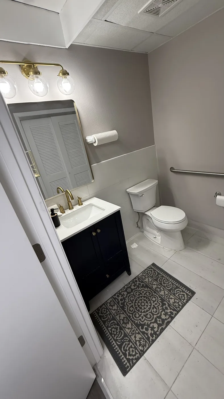 Clean, private restroom on-site.